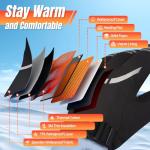Youtelit Heated Gloves for Men Women, 3 Heating Levels Heated Work Gloves with Touchscreen, 7.4V/3200mAh Battery Rechargeable, Windproof & Waterproof Electric Glove for Hunting Motorcycle Skiing- L