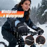 Youtelit Heated Gloves for Men Women, 3 Heating Levels Heated Work Gloves with Touchscreen, 7.4V/3200mAh Battery Rechargeable, Windproof & Waterproof Electric Glove for Hunting Motorcycle Skiing- L