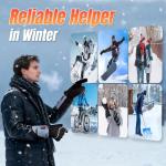 Youtelit Heated Gloves for Men Women, 3 Heating Levels Heated Work Gloves with Touchscreen, 7.4V/3200mAh Battery Rechargeable, Windproof & Waterproof Electric Glove for Hunting Motorcycle Skiing- L