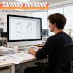 Youtelit Heated Gloves for Men Women, 3 Heating Levels Heated Work Gloves with Touchscreen, 7.4V/3200mAh Battery Rechargeable, Windproof & Waterproof Electric Glove for Hunting Motorcycle Skiing- L