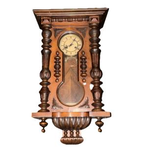 Junghans spring driven wall clock at 1900 - Working / Needs Pendulum