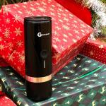 Glueckzeit Portable Espresso Machine, Self-Heating, Rechargeable, 20 Bar