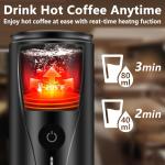 Glueckzeit Portable Espresso Machine, Self-Heating, Rechargeable, 20 Bar