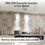 30" IKTCH Range Hood 900 CFM Stainless Steel