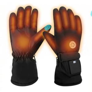 Heated Gloves for Men Women Electric Heated Gloves Touchscreen Gloves Heated Winter Hand Warmer for WorkCold Weather Motorcycle Skiing Snowboarding Hiking etc
