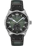 Junghans Meister Pilot Automatic 43.3mm Green Dial Leather Band Watch 27/4495.00