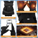 Heated Gloves for Men Women Electric Heated Gloves Touchscreen Gloves Heated Winter Hand Warmer for WorkCold Weather Motorcycle Skiing Snowboarding Hiking etc