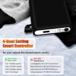 Heated Socks APP Control for Men Women, 6000mAh*2 Battery Heated Socks, Electric Feet Warmers Rechargeable Smart Foot Warmers Washable for Camping Fishing Cycling Skiing Skating Hiking Camping