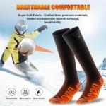 Heated Socks APP Control for Men Women, 6000mAh*2 Battery Heated Socks, Electric Feet Warmers Rechargeable Smart Foot Warmers Washable for Camping Fishing Cycling Skiing Skating Hiking Camping