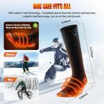 Heated Socks APP Control for Men Women, 6000mAh*2 Battery Heated Socks, Electric Feet Warmers Rechargeable Smart Foot Warmers Washable for Camping Fishing Cycling Skiing Skating Hiking Camping