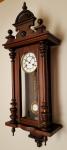 Antique German Junghans Vienna  Wall Clock 8-Day, Time/Strike, Key-wind