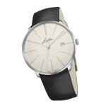 JUNGHANS Meister fein Automatic Signature | Black Leather Strap | Sapphire Crystal Glass | 40MM