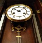 Antique German Junghans Vienna  Wall Clock 8-Day, Time/Strike, Key-wind
