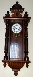 Antique Junghans German Vienna  Wall Clock 8-Day, Time/Strike, Key-wind