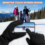 Hfshimlux Heated Gloves for Women-2200mAh 3 Levels Temperature Control 6 Hours Heating Thin Electric Heated Warm Gloves Suitable for Daily Warmth Keeping Cycling Chores in Winter (Black, XL)