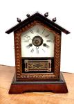 Cute Antique Junghans Cottage Clock Original Needs TLC See Description