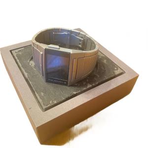 junghans mega 1000 radio controlled digital quartz wristwatch stainless steel