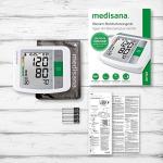 Medisana Blood Pressure Monitor: Automatic Upper Arm Machine Accurate Adjustable Digital BP Cuff Kit for Home Use Includes Batteries, Carrying Case