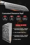 7PCS Professional Kitchen Knives Set Damascus High Carbon