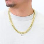 Nuragold 10k Yellow Gold Cuban Link Chain Necklace