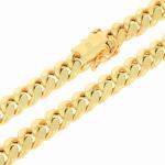 10k Yellow Gold Miami Cuban Link Chain Necklace