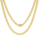 10k Yellow Gold Miami Cuban Link Chain Necklace