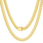Nuragold 10k Yellow Gold 7mm Miami Cuban Link