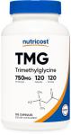 Nutricost TMG 750mg, 120 Capsules - VIP Special