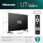 Hisense 75" Class U7 Series Mini-LED Smart TV
