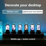 Nixie clock with gesture control, custom picture upload