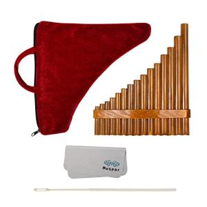 Professional Pan Flute Set with 15 Bamboo Pipes