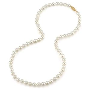 Pearl Source White Akoya Pearl Necklace - 18in