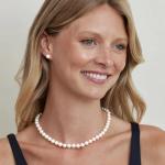 Pearl Source White Akoya Pearl Necklace - 18in