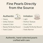 Pearl Source White Akoya Pearl Necklace - 18in