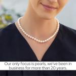 Pearl Source White Akoya Pearl Necklace - 18in