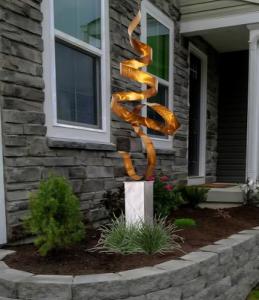 Jon Allen Copper Sculpture: Elegant Outdoor Garden Decor
