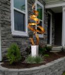 Jon Allen Copper Sculpture: Elegant Outdoor Garden Decor