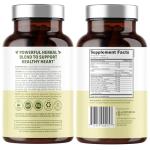 N1N Premium Blood Pressure Support with Hawthorn and Hibiscus [13 Potent Ingredients], Natural Supplement to Support Cardiovascular & Circulatory Health, 90 Caps