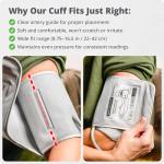 Greater Goods Blood Pressure Monitor - Complete BP Machine Kit with Wall Adapter and Premium Comfort Cuff, Designed in St. Louis