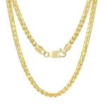 Men's 14k Yellow Gold 3.5mm Chain Necklace