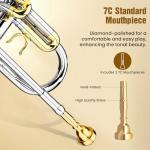 Asmuse Bb Standard Trumpet Set with Hard Case