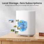 AOSU Solar Security Cameras Wireless Outdoor 4-Pack Kit