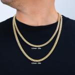 Nuragold 14k Yellow Gold Miami Cuban Link Necklace