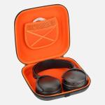 Geekria Shield Case for Over-Ear Headphones, Replacement Hard Shell Travel Carrying Bag with Cable Storage, Compatible with Audeze Maxwell, Soundcore SpaceOnePro, Sony WH-1000XM5 (Dark Grey)