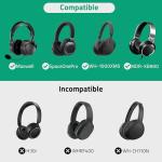 Geekria Shield Case for Over-Ear Headphones, Replacement Hard Shell Travel Carrying Bag with Cable Storage, Compatible with Audeze Maxwell, Soundcore SpaceOnePro, Sony WH-1000XM5 (Dark Grey)