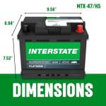 Interstate Batteries 12V 60Ah Group Size H5