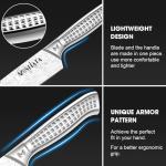 MOSFiATA 12 Pcs Japanese Stainless Steel Kitchen Knife Set