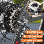 Electric Bike 520W Electric Bicycle 36V 26"Road Bike Adult UL 2849 Certified US