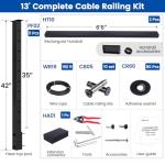 VIP Smart Shopper: Muzata Adjustable Cable Railing System