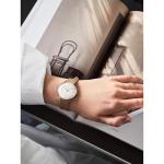 JUNGHANS Max Bill Handaufzug Hand-Winding Sapphire Crystal Beige Leather Watch 027/3701.02